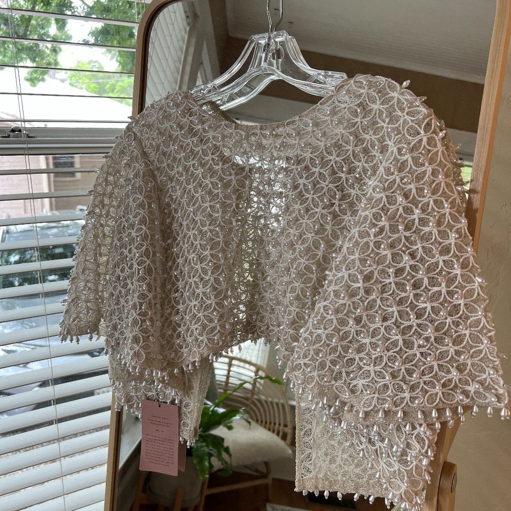 BHLDN Glynn Topper Pearl Size Medium